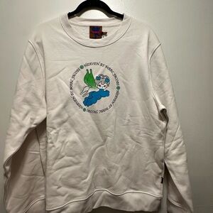 Heaven White Graphic Sweatshirt